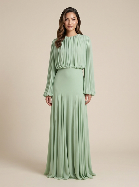 Robe LINA — Élégance Plissée